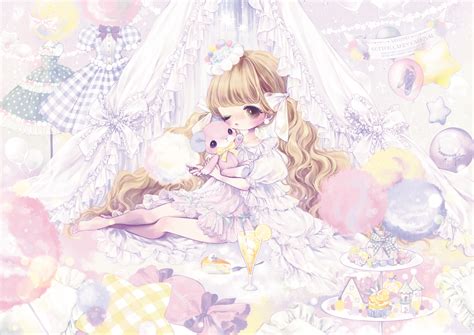 Cloudy Cotton Candy | Kinarise Suya | きなりせ すや | Pinterest | Anime, Kawaii wallpaper and Anime ...