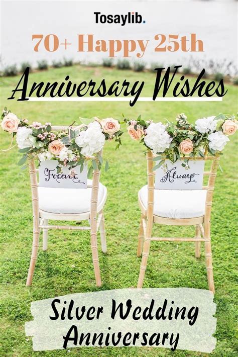70 Happy 25th Anniversary Wishes Silver Wedding Anniversary When A
