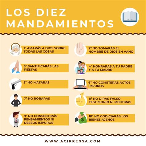 Maybe you would like to learn more about one of these? Los Diez Mandamientos | Mandamientos de dios, 10 ...