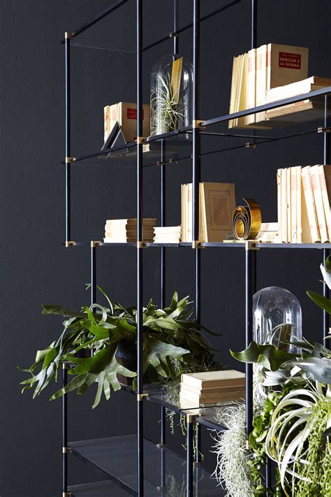 Fine Metal Frame Glass Shelving Drizzle Shelving System Gallotti