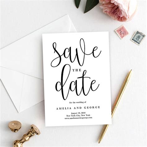 Save The Date Design Template