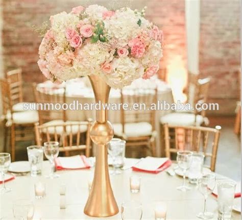 New Style Tall Gold Wedding Vases Centerpiecegorgeous Flower Stands