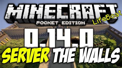 Jan 07, 2010 · find the best minecraft spleef servers in the world for pc or pe and vote for your favourite. SERVER DE THE WALLS | MINECRAFT PE 0.14.0 - YouTube