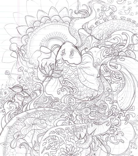 You are sure to find zen amongst these beautiful and thoughtful illustrations. Japanese koi coloring pages download and print for free