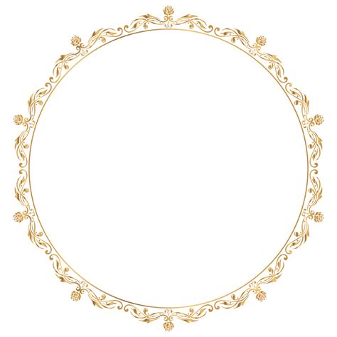Decorative Elements Ornaments Vector Design Images Golden Circle Frame
