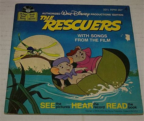 Walt Disneys The Rescuers 1977 Disneyland Records 367 Childrens Story