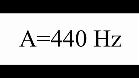 Tuning Note A 440 Hz Youtube