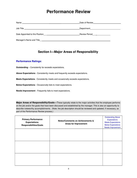 Free 14 Forms For Manager Reviews In Pdf