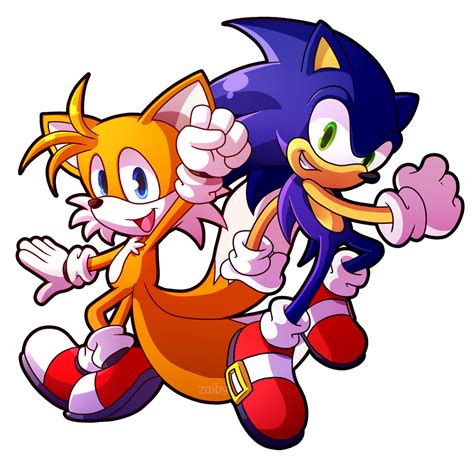 Sprite Redraw Tails And Sonic By Zoiby On Deviantart