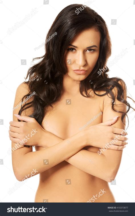 Portrait Nude Woman Folded Hands Stock Photo Shutterstock