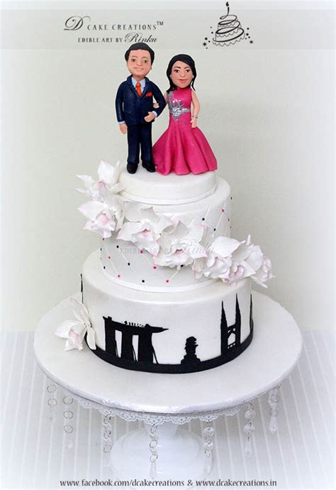At a wedding, you may want to i always try to use unique and personal elements in my wedding cake designs but often couples want to bring in elements from their wedding theme and. Personalised Engagement Cake - CakeCentral.com
