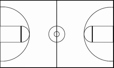 Black White Basketball Court Clipart Wikiclipart