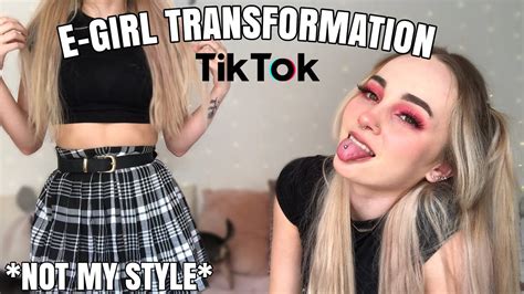 Transforming Myself Into A Tiktok E Girl 2020 Not My Style Challenge Anniedoesart Youtube