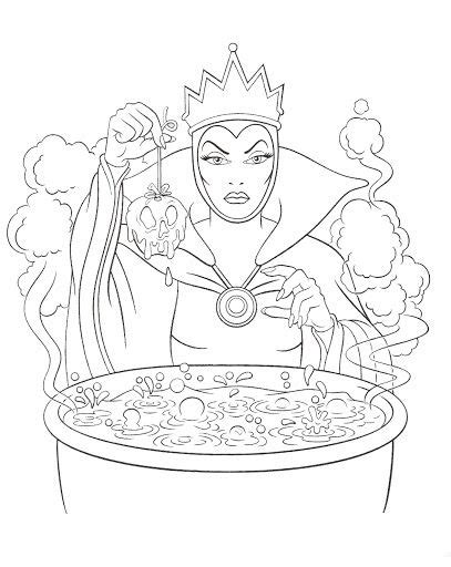Evil Witch Coloring Pages At Free Printable