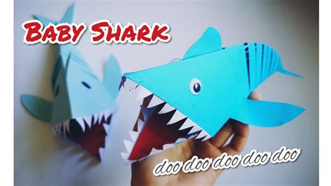 5 Minutes Baby Shark Craft Idea Super Easy Baby Shark Diy Paper Origami