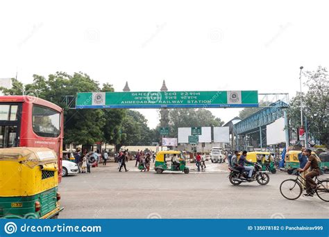 Ahmedabad Railway Station India Editorial Photography Image Of