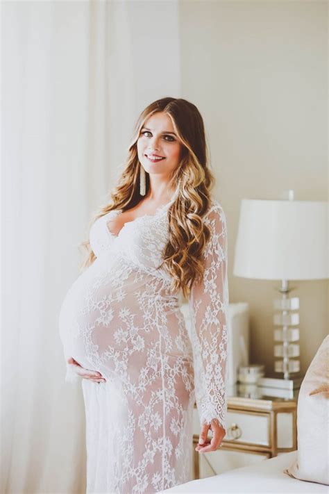 Bumpstyle Lace Maternity Boudoir Gown A