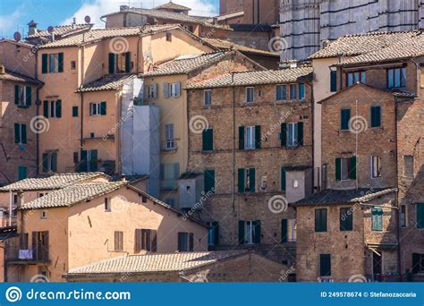 Historic Buildings In Siena City Center Stock Photo Image Of