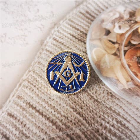 Wholesale Masonic Lapel Pins Badge Mason Freemason Gold Plated Skull