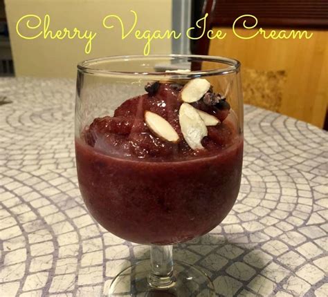 Cherry Vegan Ice Cream With Just 4 Ingredients