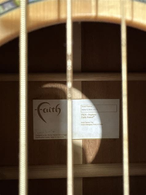Faith FKN Naked Neptune Acoustic Guitar Natural EBay