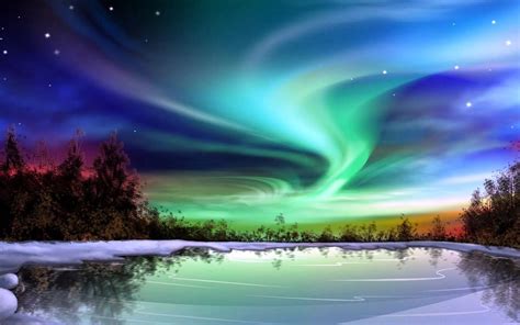 Aurora Boreale Sfondi Hd Fotografia Di Paesaggio Paesaggi Anime Sfondi