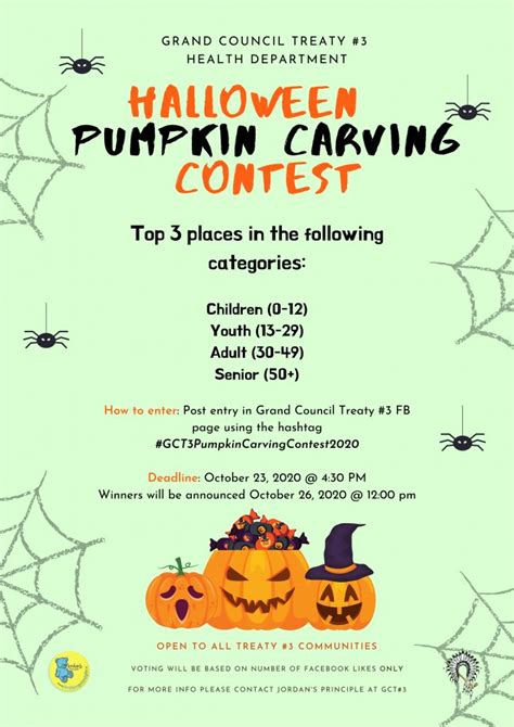 Halloween Pumpkin Carving Contest Grand Council Treaty 3