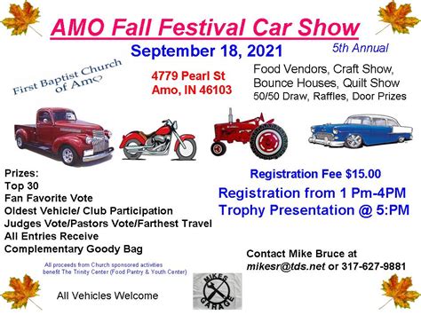 Amo Fall Festival Car Show Car Show Radar