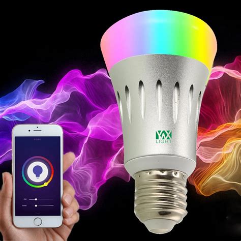 New E27 Wi Fi Multicolored Led Bulbs Dimmable Smartphone Controlled