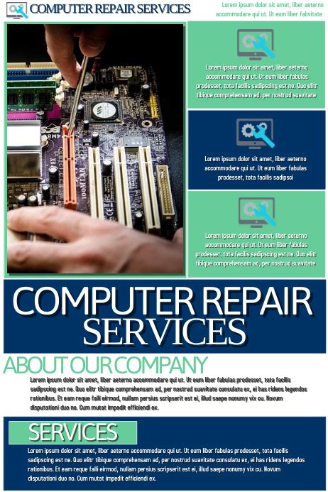 Computer Repair Services Template Postermywall