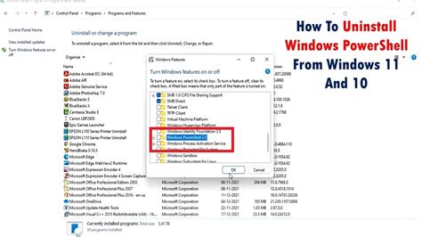 How To Uninstall Windows Powershell From Windows 11 And 10 Youtube