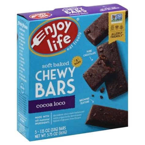 Enjoy Life Allergy Friendly Cocoa Loco Chewy Snack Bars Nutrition