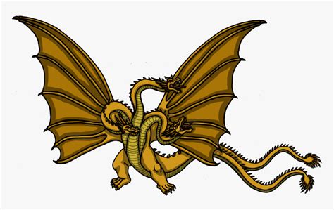 King Ghidorah Drawing Godzilla King Of The Monsters Hd Png Download