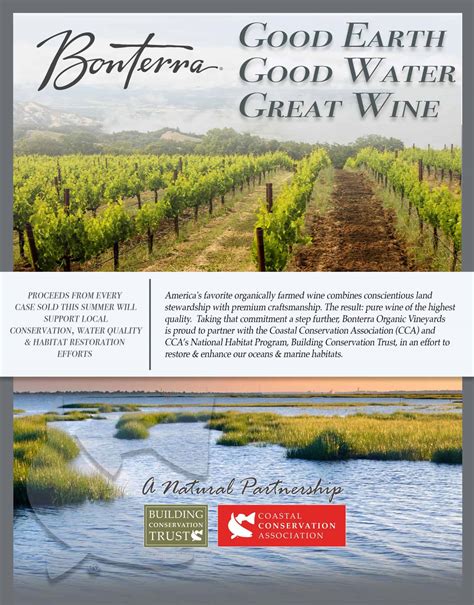 Bonterra Organic Vineyards Gives Back To Conservation Habitat And Clean