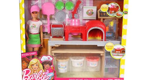 Barbie Pizza Chef Playset Unboxing Toy Review Youtube