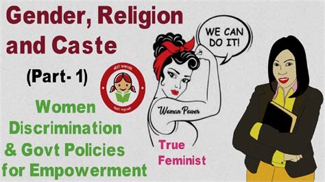 1 gender religion and caste class 10 civics ch 4 feminism real definition youtube