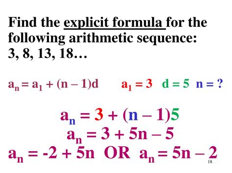 How To Find Arithmetic Sequence Formula