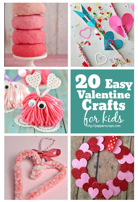 20 Easy Valentines Day Crafts For Kids Pepper Scraps