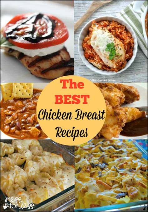 After a full day's work, the last thing you want to do is figure out what to make for dinner. The BEST Chicken Breast Recipes - Mess for Less