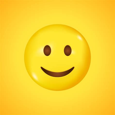 Cara Sonriente Sonrisa Vector Emoji Emoticon Feliz Emoticon Lindo