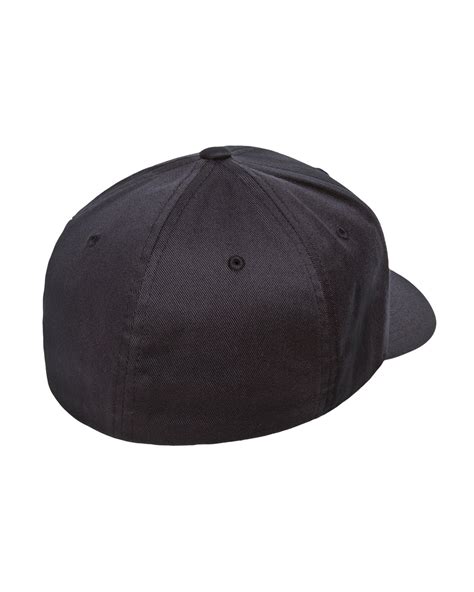 Flexfit Wooly Combed Twill Fitted Plain Baseball Cap Hat 6 Panel 22