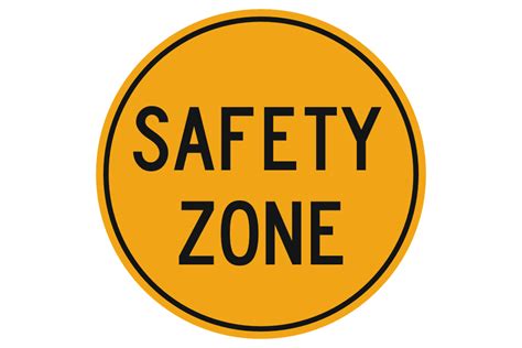 Safety Zone Sign Regulatory Signs From National Safety Signs