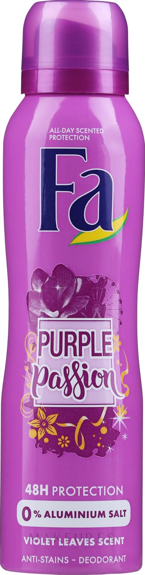 Fa Purple Passion Deodorant Desodorante Spray Sin Aluminio Makeupes