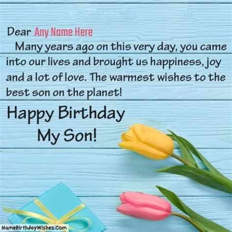 Happy Birthday My Son Best Wishes For You