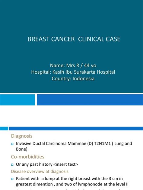 Clinical Case Advanced Breast Cancerppt Breast Cancer Metastasis