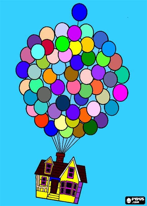 Junto con el radar inteligente para perros, apagan incendios, salvan personas y animales. casa up para colorear, casa up para imprimir