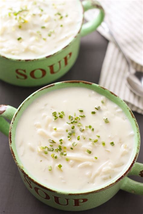 Stir in the flour to make a light roux, stirring constantly. Potato Cream Cheese Soup (Wildflower Bread Co. Copycat ...