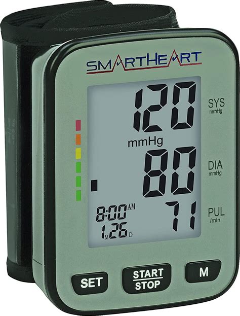 Veridian Healthcare Smartheart Talking Blood Pressure Wrist Monitor Gray