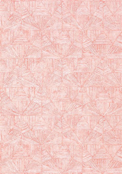 An Orange And White Wallpaper Pattern With Small Squares On The Bottom