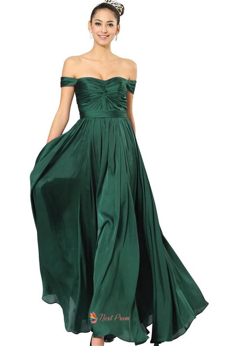Off Shoulder Dresses For Women Emerald Green Dresses For Women Green